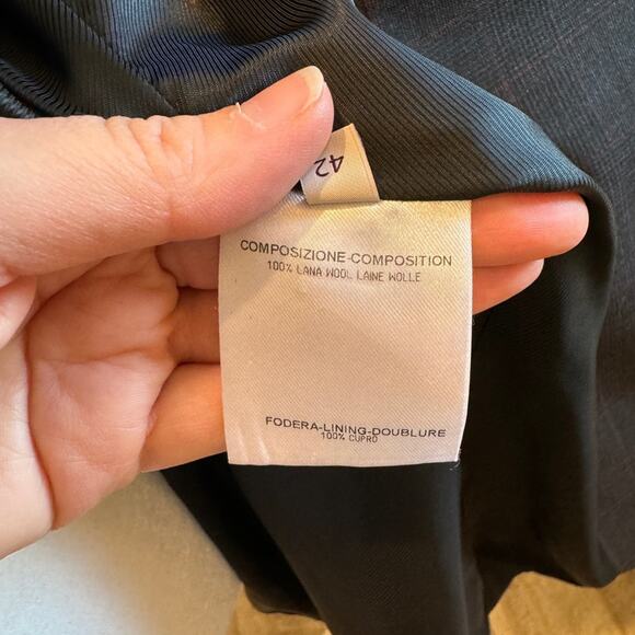 Stella McCartney Women’s Grey Plaid Blazer - Size 42 / US 6 - Picture 9 of 14